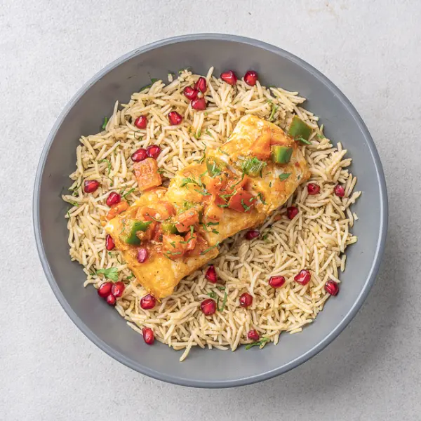 Fish Majboos with Pomegranate Pilaf